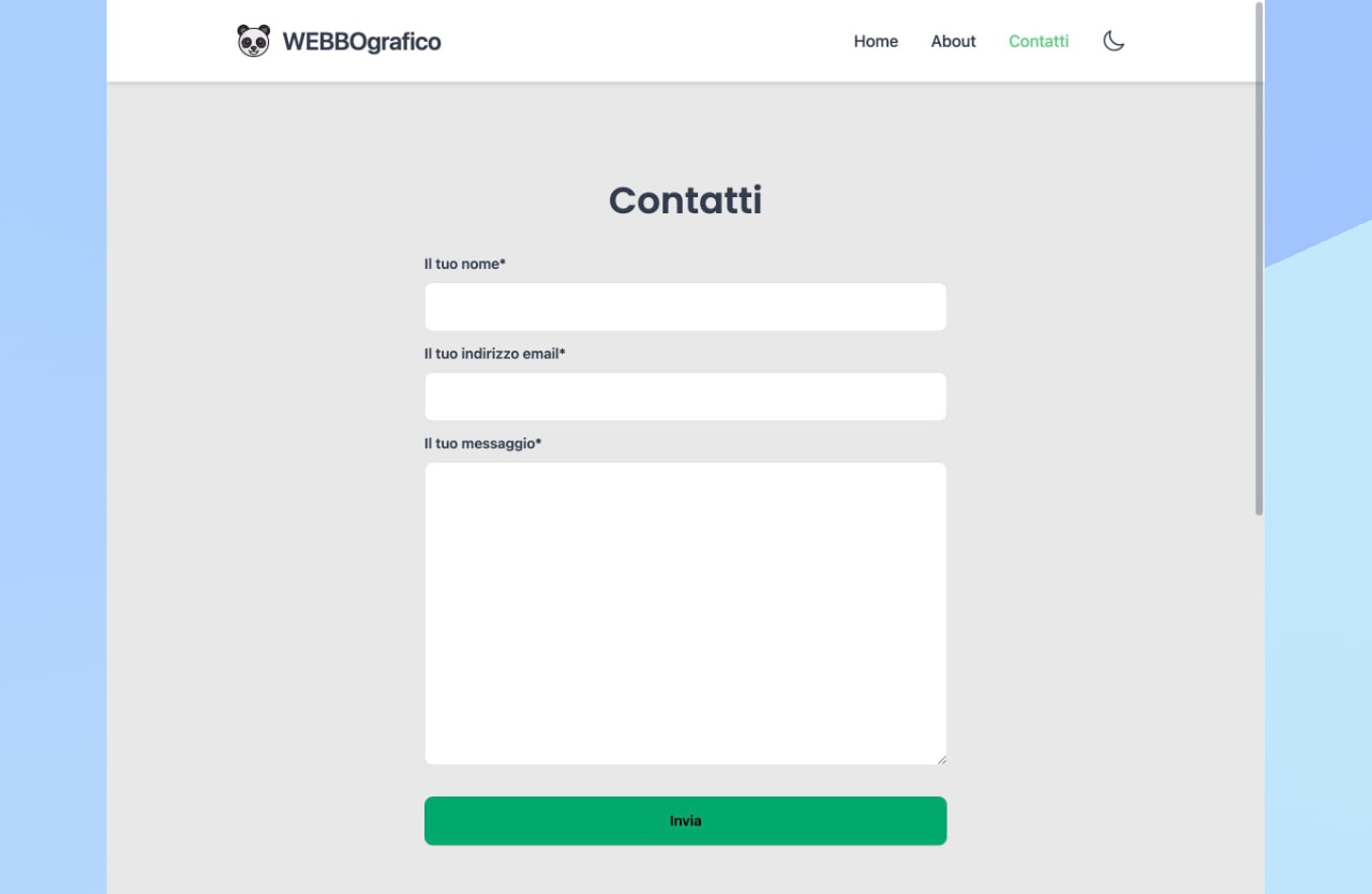 Pagina di contatto
