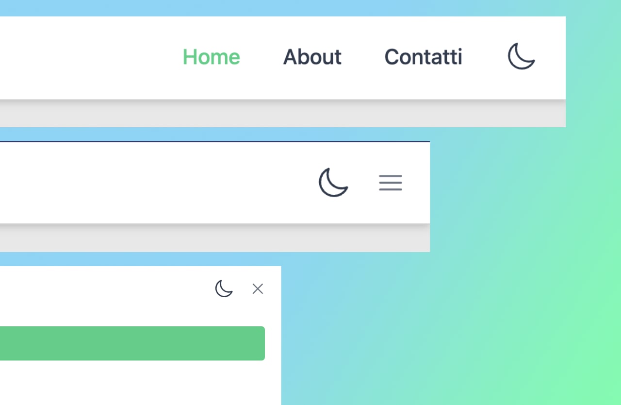 Barra di navigazione del sito